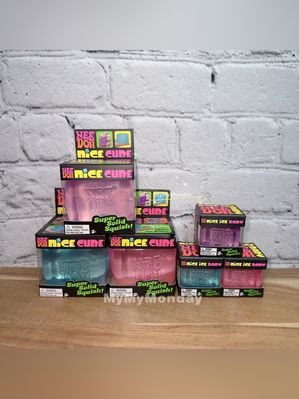 NeeDoh Nice Cube Squishy And Nice Ice Baby Squishy Set